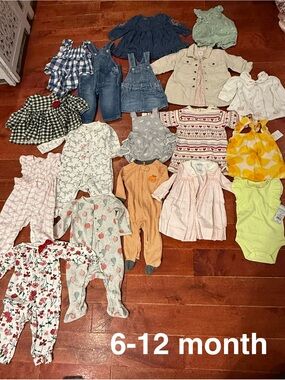 Baby girl lot size 6-12 months